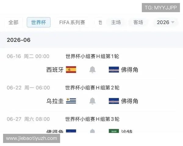 2026年世界杯西班牙队对阵佛得角队的官方比赛消息及赛程安排全面解析